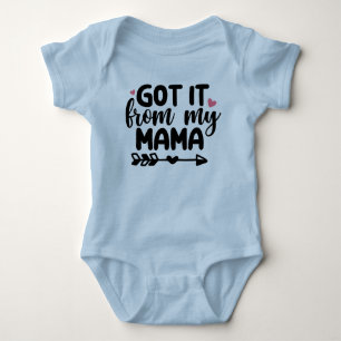 Reçu de ma Maman Bleu Body bébé