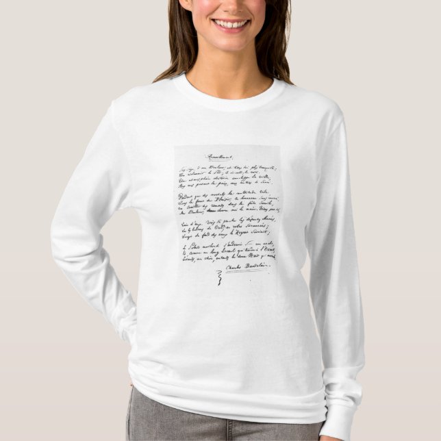 Recueillement', signed sonnet, 1861 T-Shirt (Front)