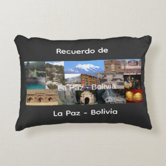Recuerdo de La Paz Bolivia Accent Pillow