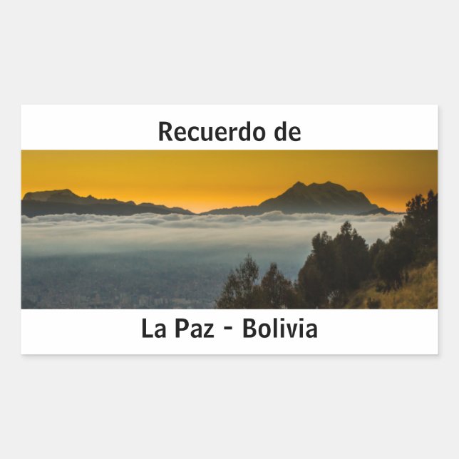 Recuerdo de La Paz Sticker (Front)