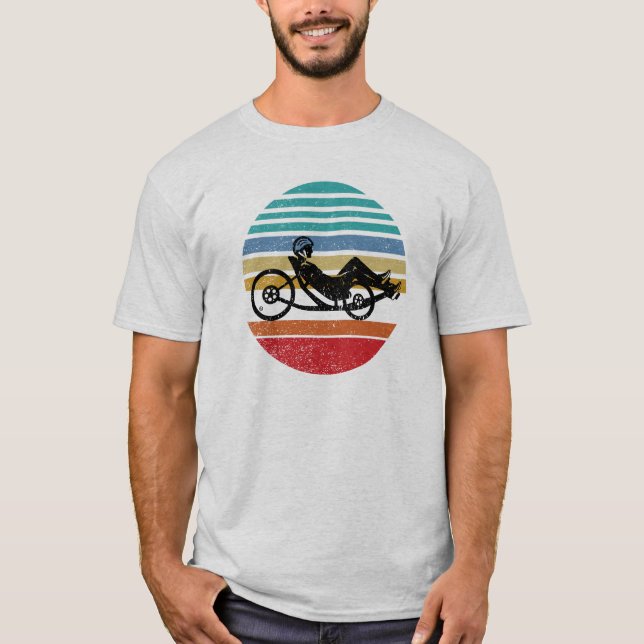 Recumbent Guy T-Shirt - Vintage Distressed (Front)