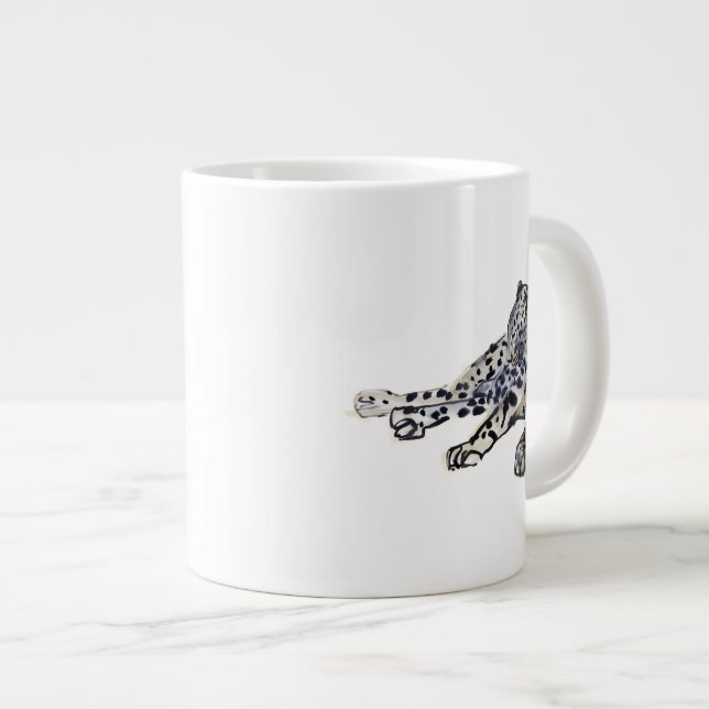 Recumbent Large Coffee Mug (Front Right)