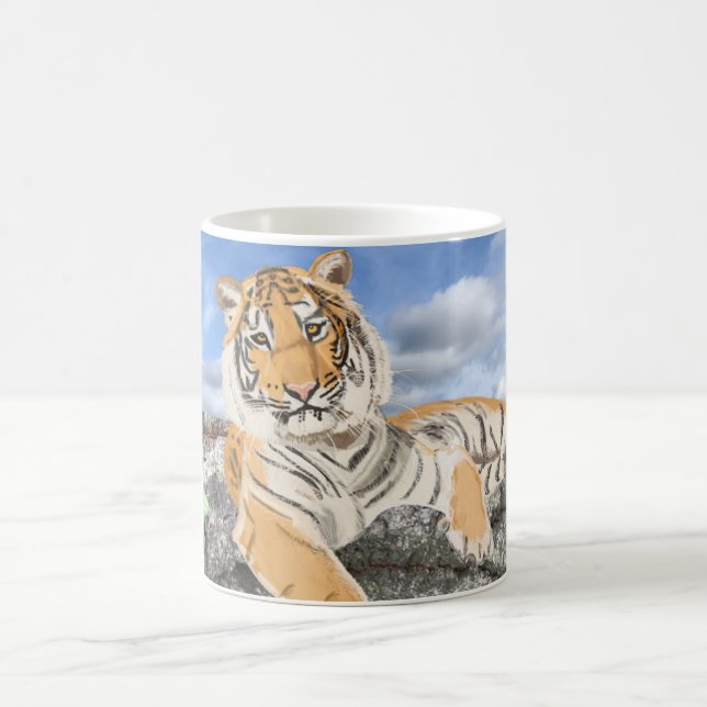 Récupération de la tasse de café de tigre (Centre)