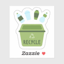 Recyclage Éco-Personnalisé-Coupe Vinyl Sticker