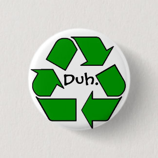 recycle 1 inch round button