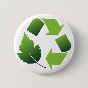 Recycle 2 Inch Round Button