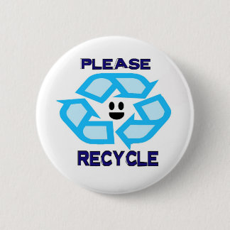 Recycle 2 Inch Round Button
