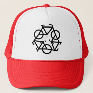 Recycle Bicycle Logo Symbol Trucker Hat
