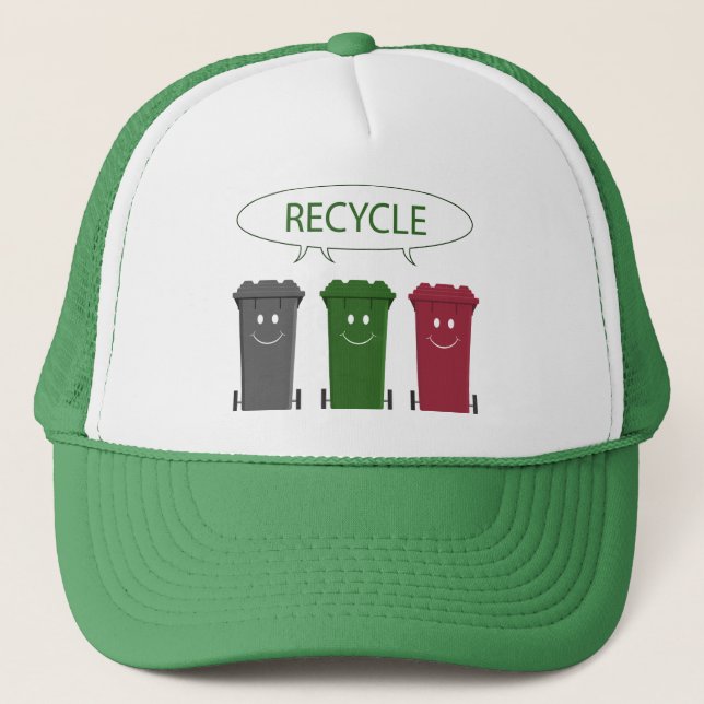 Recycle Bins Trucker Hat (Front)