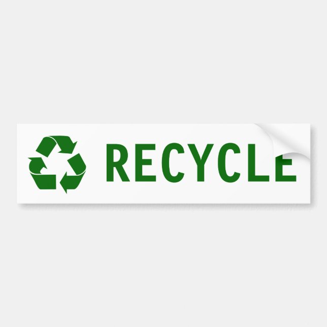 recycle bumper sticker (Front)