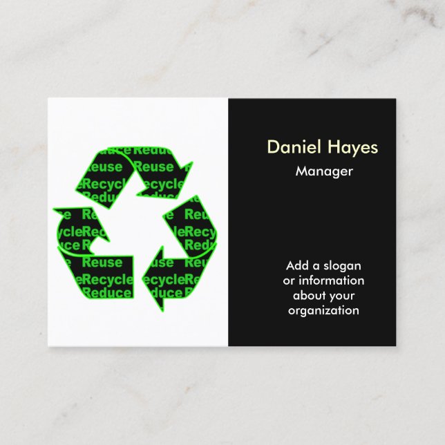 Recycle  Business Cards (Front)