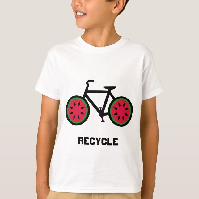 Recycle bycycle kids tshirt (Front)