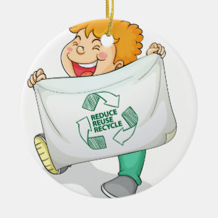 Recycle Ceramic Ornament