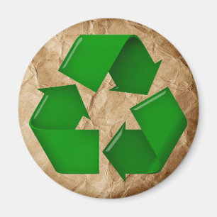 Recycle - Crumpled Paper Magnet