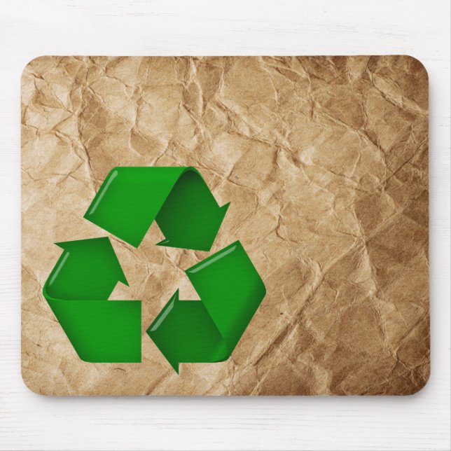 Recycle - Crumpled Paper Mouse Pad (Front)