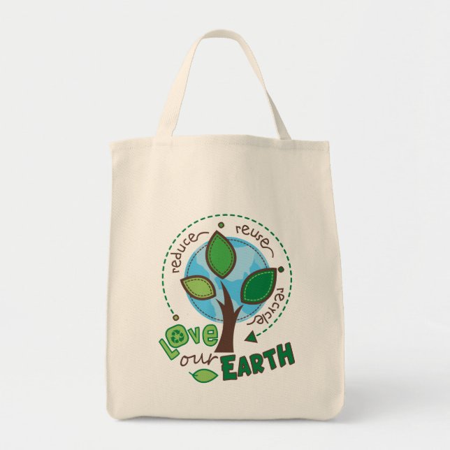 Recycle Earth Grocery Tote (Front)
