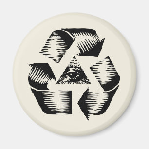 Recycle Eye Magnet