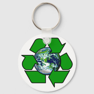 Recycle for Planet Earth Keychain