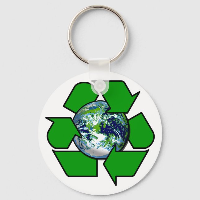 Recycle for Planet Earth Keychain (Front)