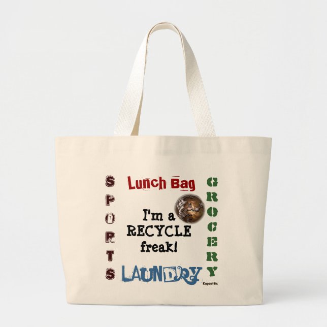 Recycle Freak Tote Bag (Front)