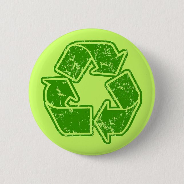 Recycle Graphic Vintage 2 Inch Round Button (Front)