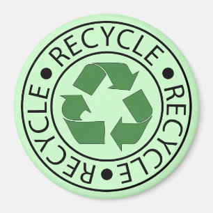 Recycle Green Ceter Logo Magnet