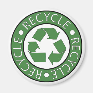 Recycle Green Symbol Go Green Earth Day Eco Magnet