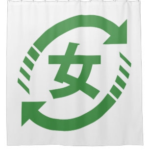 Recycle Japanese Girls   Kanji Nihongo Sign