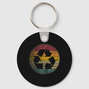 Recycle Logo Earth Day Nature Planet Conservation Keychain