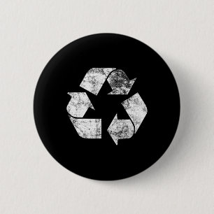 Recycle Logo T Shirt Earth Day Nature Planet Conse 2 Inch Round Button