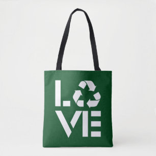 Recycle Love Tote Bag