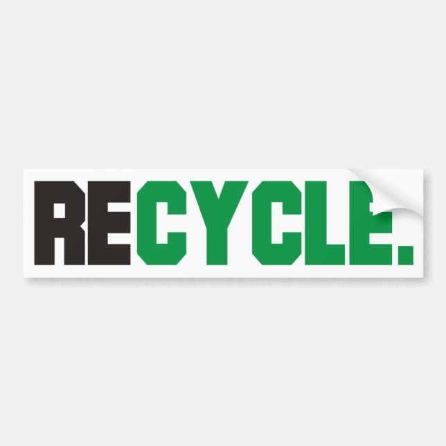 Recycle Products & Designs! Bumper Sticker (Front)