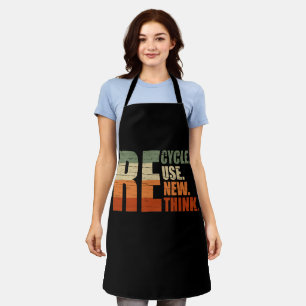 Recycle reduce reuse renew rethink apron