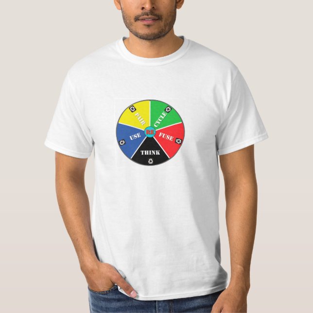 Recycle, ReUse, ReFuse, Rethink - Save Planet /Tee T-Shirt (Front)