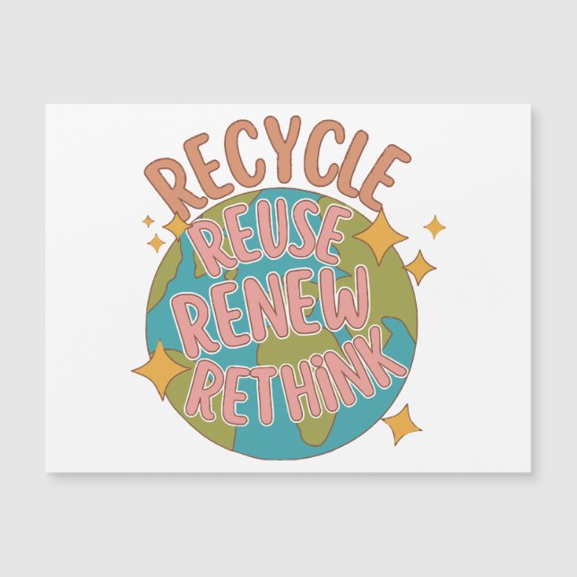 Recycle reuse Renew rethink  (Front)
