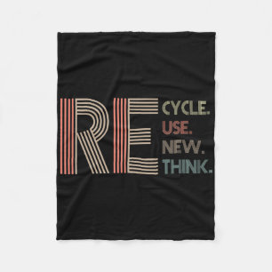 Recycle Reuse Renew Rethink Crisis Environmental A Fleece Blanket