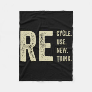 Recycle Reuse Renew Rethink Crisis Environmental A Fleece Blanket