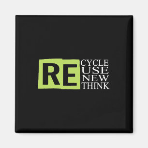 Recycle Reuse Renew Rethink Crisis Environmental A Magnet