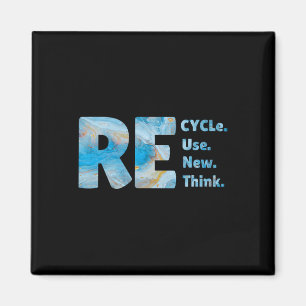 Recycle Reuse Renew Rethink Crisis Environmental E Magnet