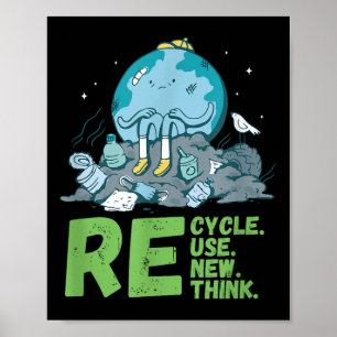 Recycle Reuse Renew Rethink Earth Day 2024 Activis Poster