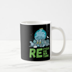 Recycle Reuse Renew Rethink Earth Day Activism Coffee Mug