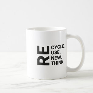 Recycle Reuse Renew Rethink Earth Day Environmenta Coffee Mug