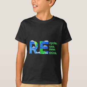 Recycle Reuse Renew Rethink Earth Day Environmenta T-Shirt