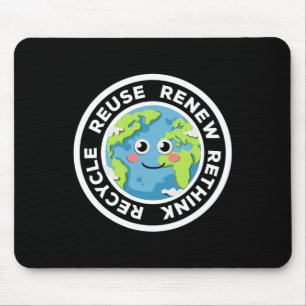 Recycle Reuse Renew Rethink Environmental Activism Mouse Pad
