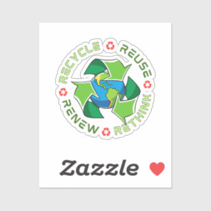 Recycle, Reuse, Renew, Rethink. Save Planet Earth.