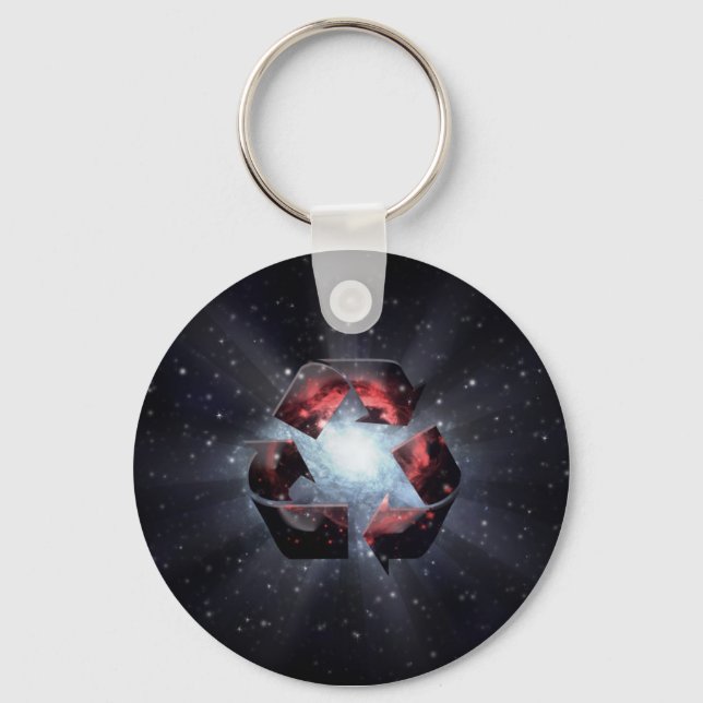Recycle (space) keychain (Front)