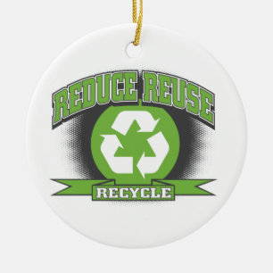 Recycle Sport Style Ceramic Ornament