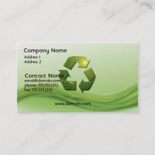 Recycle Symbol Business Card