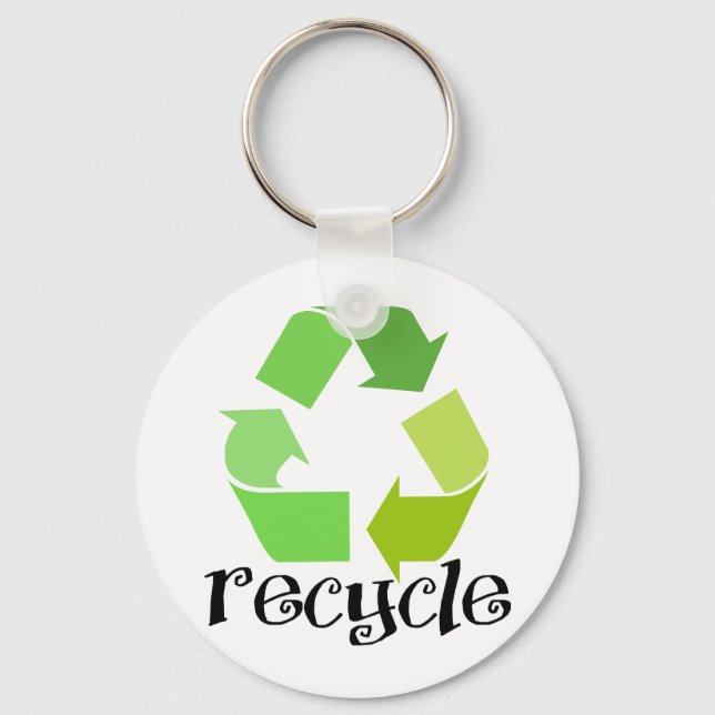 Recycle Symbol! Keychain (Front)