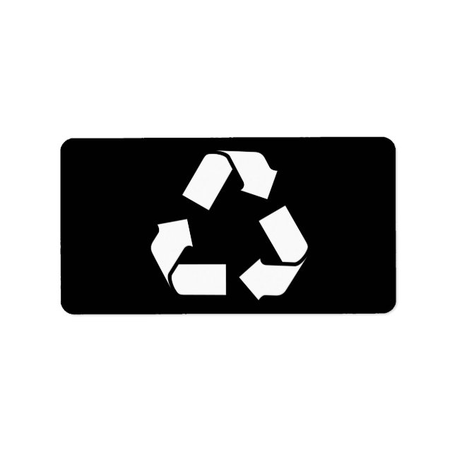 RECYCLE SYMBOL LABEL (Front)